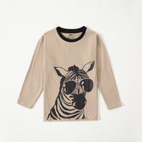 Cool Zebra Full Sleeve Kids T-shirt