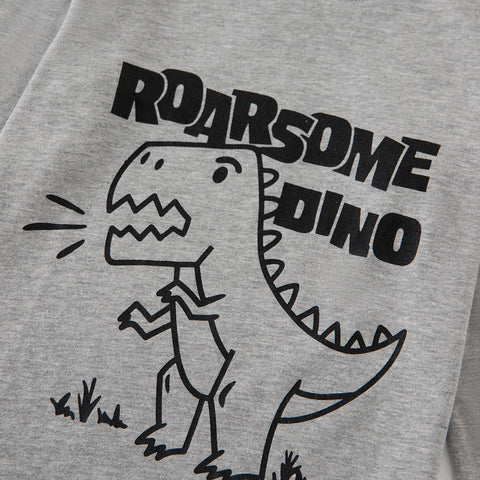 Dino Graphic Print Full Sleeve Tee