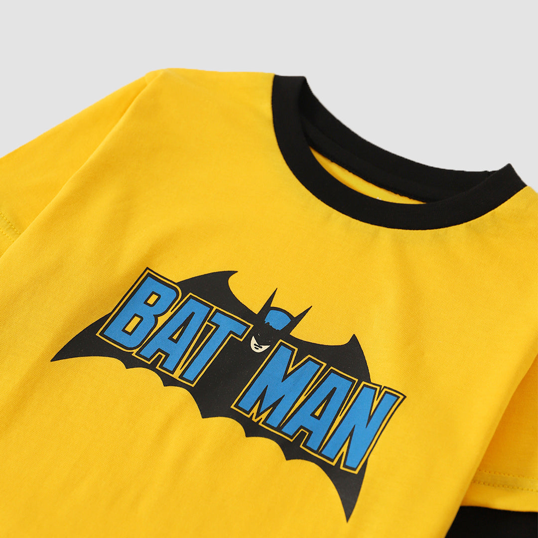 Batman Double Layer Sleeves T-shirt