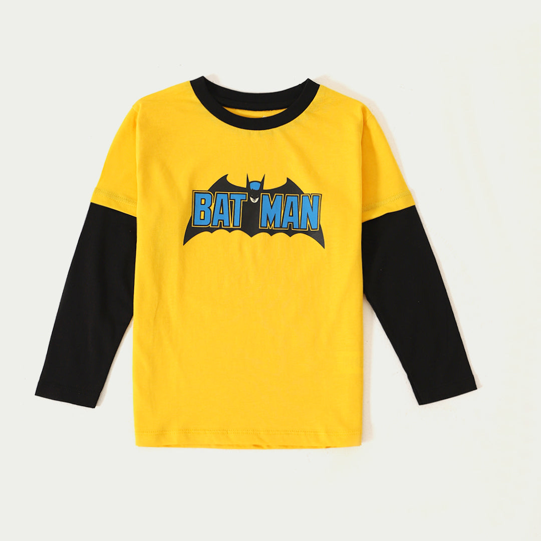 Batman Double Layer Sleeves T-shirt