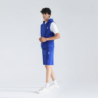 Blue Sleeveless Short Set