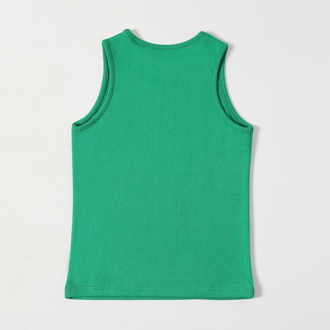 Heart Print Ribbed Tanktop
