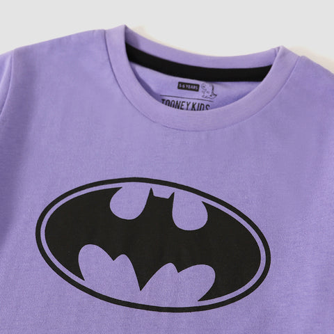 Batman Logo Purple T-shirt