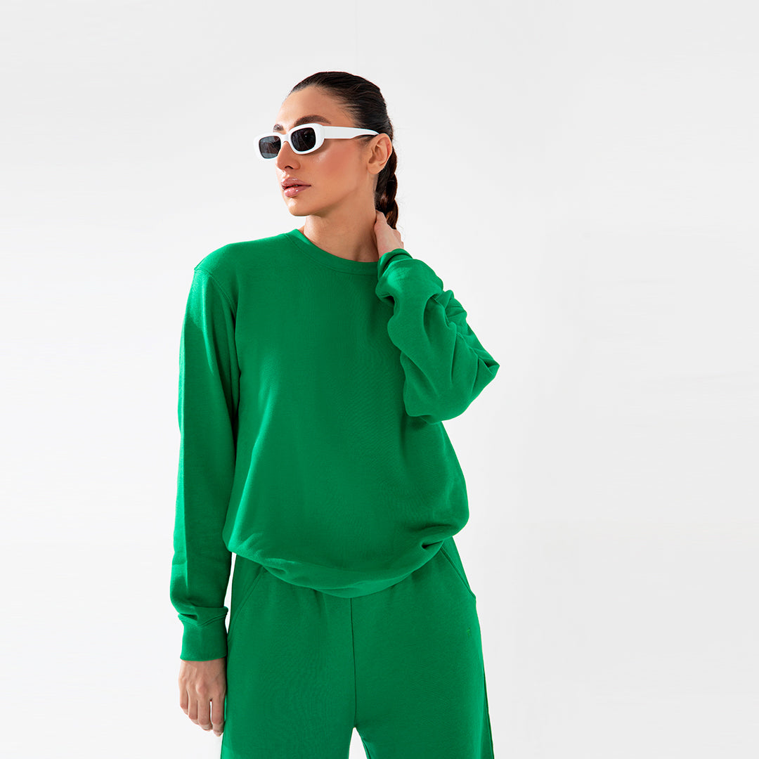 Relax Fit Green Sweatshirt