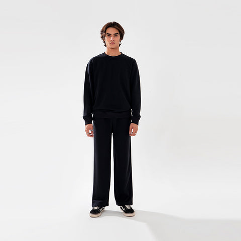 Black Relax Fit Sweatshirt