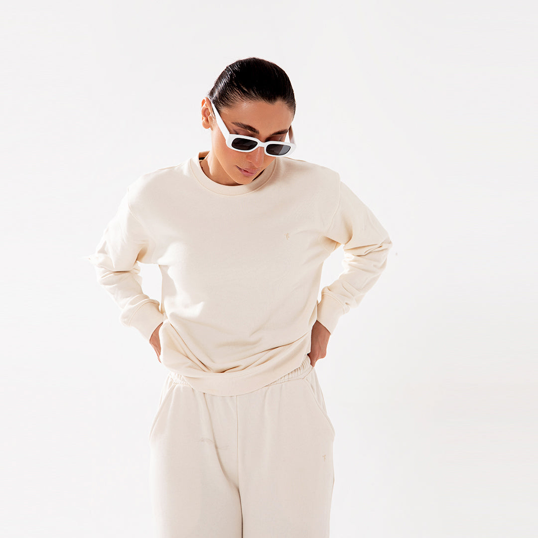 Relax Fit Offwhite Sweatshirt