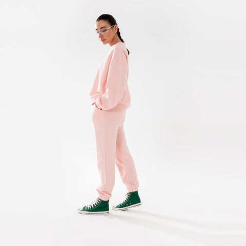 Pink Pleated Relax Fit Joggers