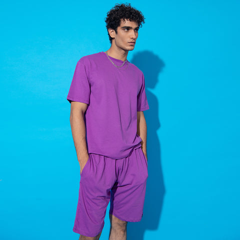 Purple Jersey Shorts