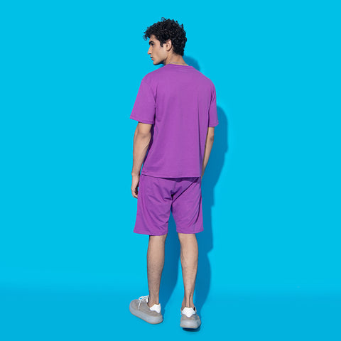 Purple Jersey Shorts