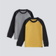 Pack of 2 Kids Raglan Thermal Tees